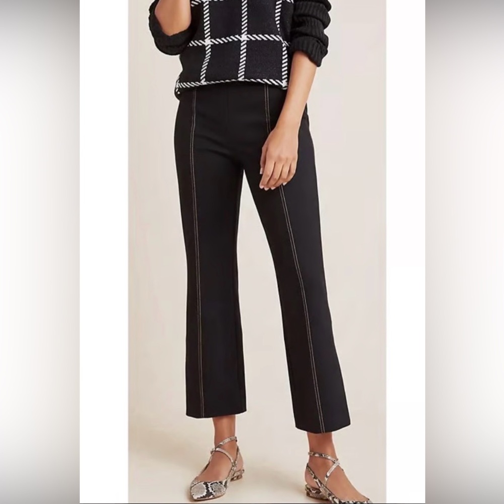 Anthropologie - Black Cropped Pants  - Size M /L